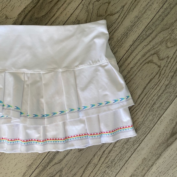 Lucky In Love Sahara Pleat Tier Tennis Pickleball Skort Size XL - Picture 7 of 14